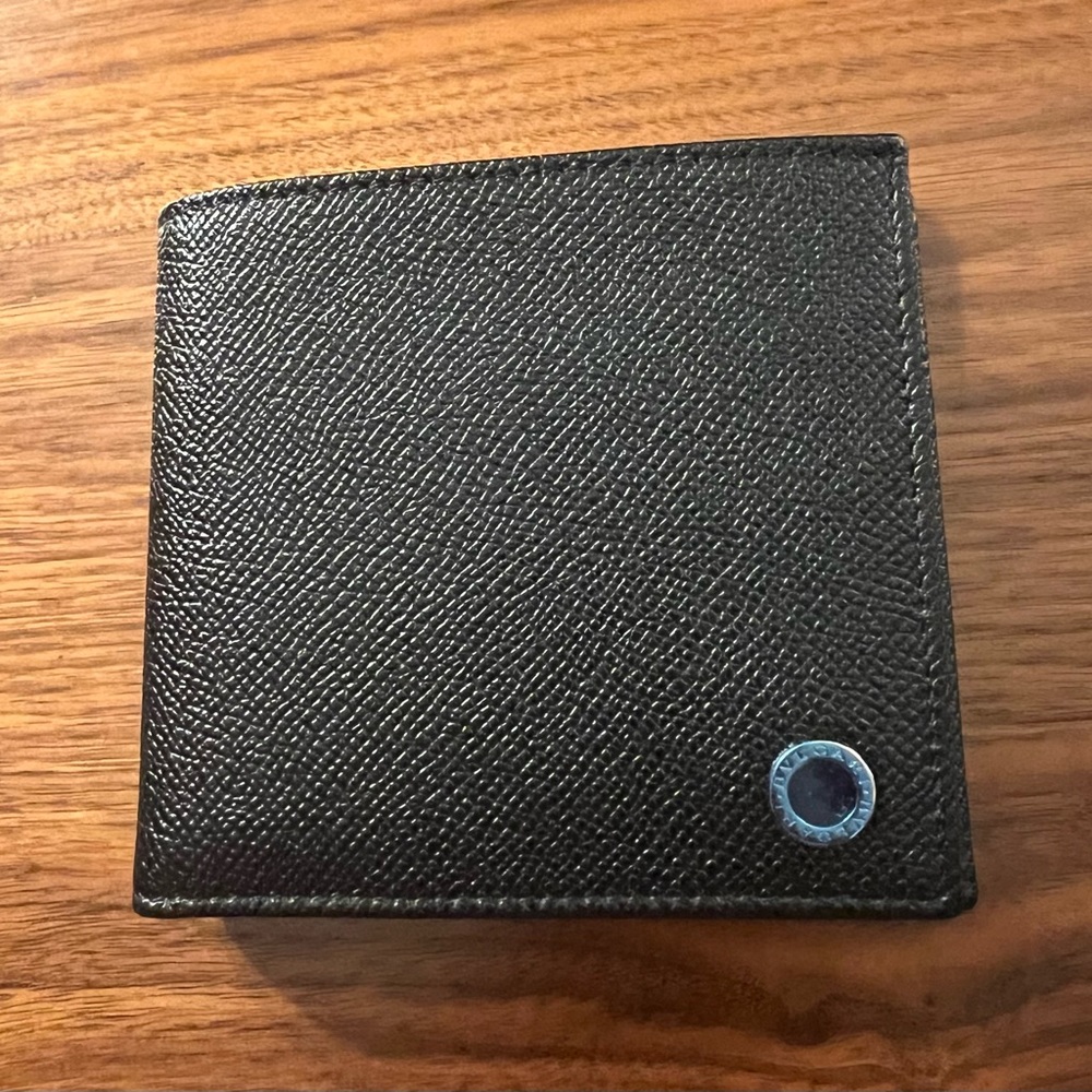 BVLGARI new in box Black Bifold Wallet